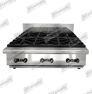 6 OPEN TOP RANGE COUNTER TOP